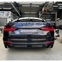 S6 Look Diffuser + Exhaust tail pipes for Audi A6 C8 S line