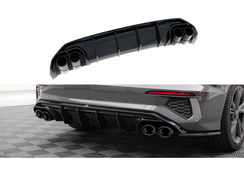 Maxton Design Aggressive Diffuser voor Audi A3 8Y S line Sedan