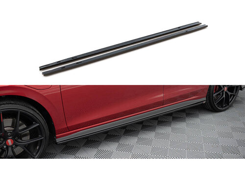 Maxton Design Seitenschweller Diffusor für Volkswagen Golf GTI / GTD / GTE / R line / GTI Clubsport