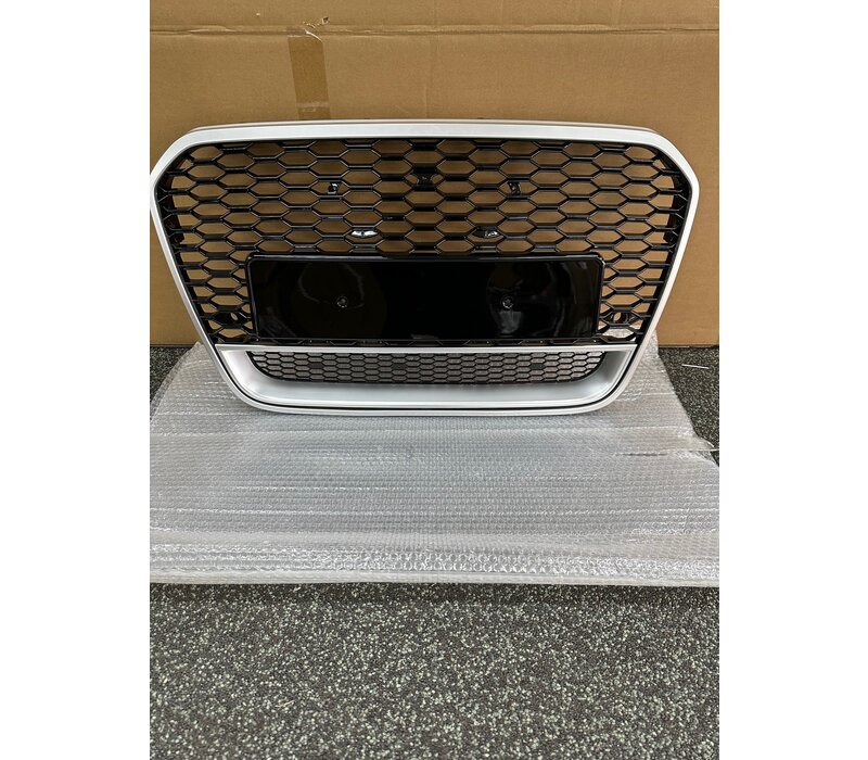 RS6 Look Front Grill GUNMETAL for Audi A6 C7 4G