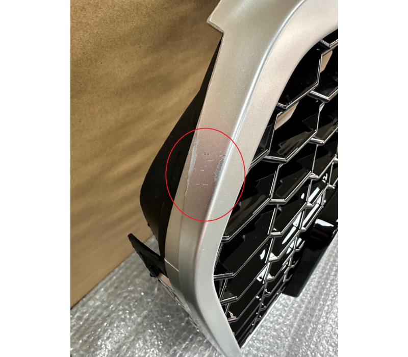 RS6 Look Front Grill GUNMETAL voor Audi A6 C7 4G