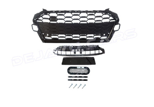 OEM Line ® RS4 Look Front Grill for Audi A4 B9 Facelift