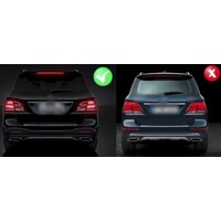 GLE63 AMG Look Diffusor für Mercedes Benz GLE W166 SUV