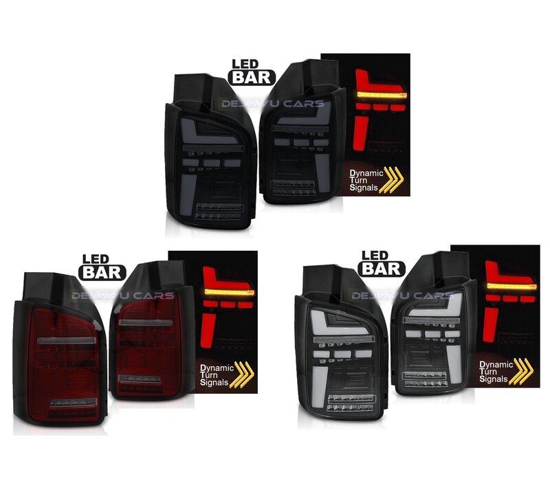 Dynamisch LED Rückleuchten für Volkswagen Transporter T6.1 (2-Hecktüren)