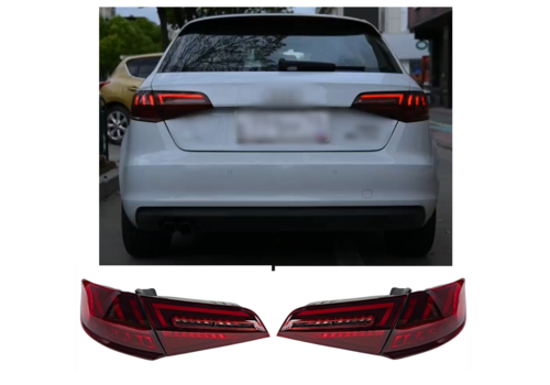 OEM Line ® Facelift Dynamic LED Tail Lights with Start Up Animation for Audi A3 8V Sportback