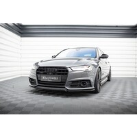 Front splitter V.2 voor Audi A6 C7.5 Facelift S line / S6