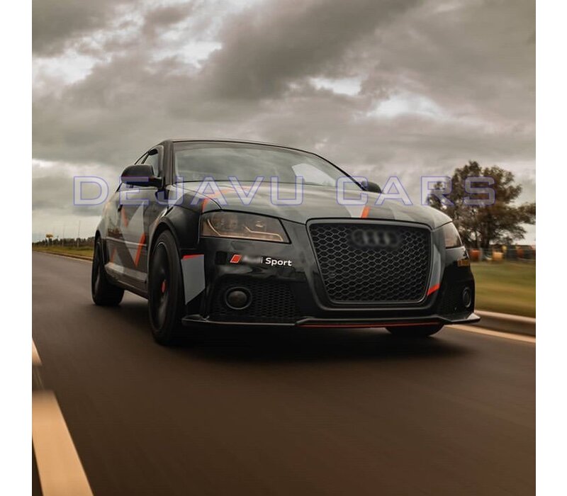 RS3 Look Voorbumper voor Audi A3 8P Facelift