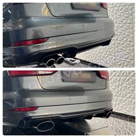 RS3 Look Diffuser Black Edition for Audi A3 8V S line / S3