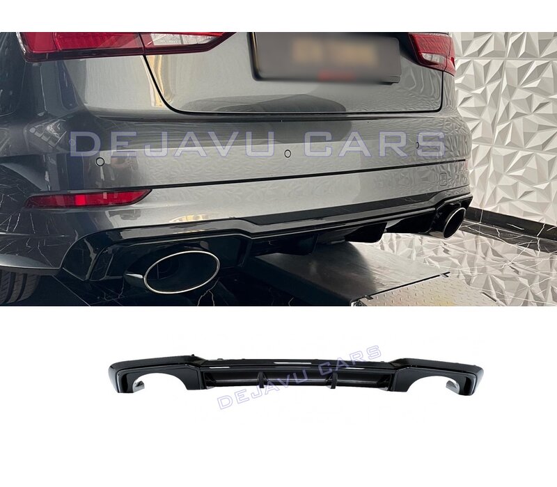RS3 Look Diffuser Black Edition voor Audi A3 8V S line / S3