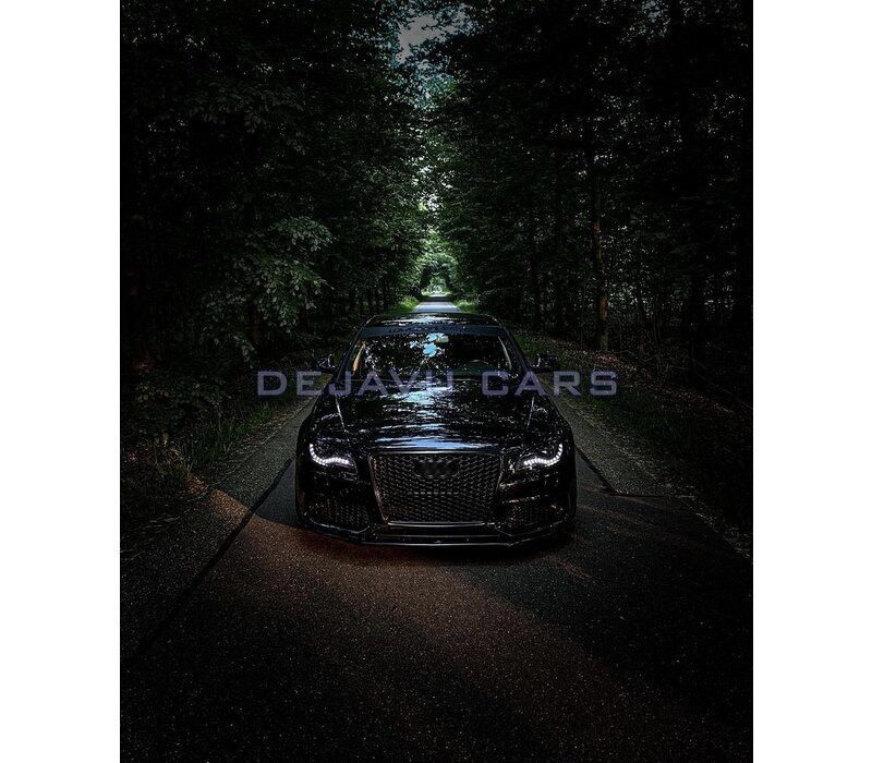 RS4 Look Front Grill Black voor Audi A4 B8 / S line / S4