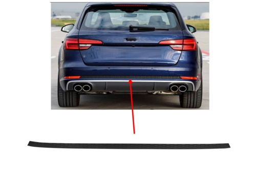 OEM Line ® S line / S4 Look Rear Bumper trim strip for Audi A4 B9  Limousine & Avant