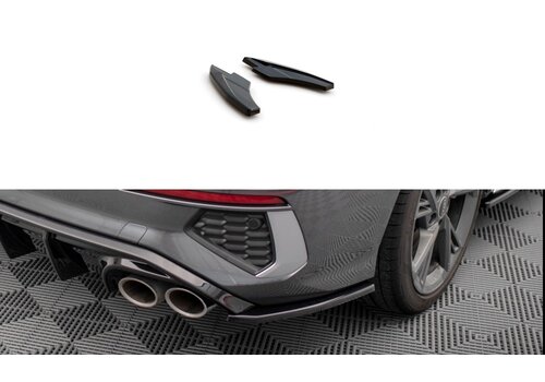 Maxton Design Rear Side splitter für Audi A3 S line 8Y Limousine / S3 8Y Limousine