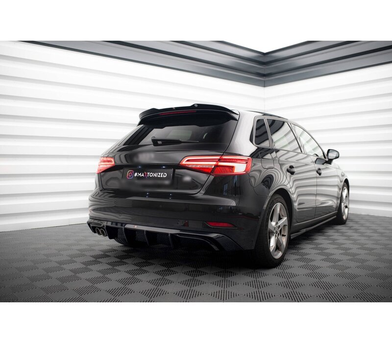 Aggressive Diffuser voor Facelift Audi A3 8V Sportback / Hatchback
