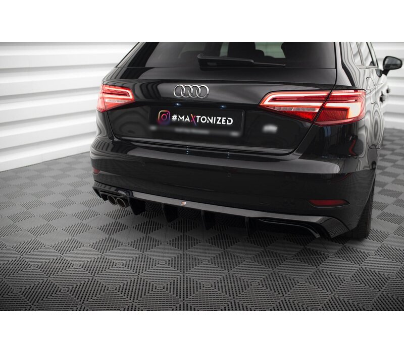 Aggressive Diffuser voor Facelift Audi A3 8V Sportback / Hatchback