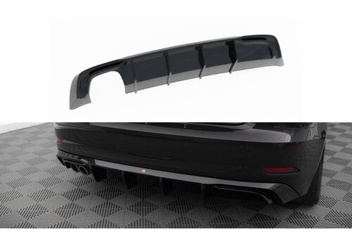 Maxton Design Aggressive Diffuser voor Facelift Audi A3 8V Sportback / Hatchback