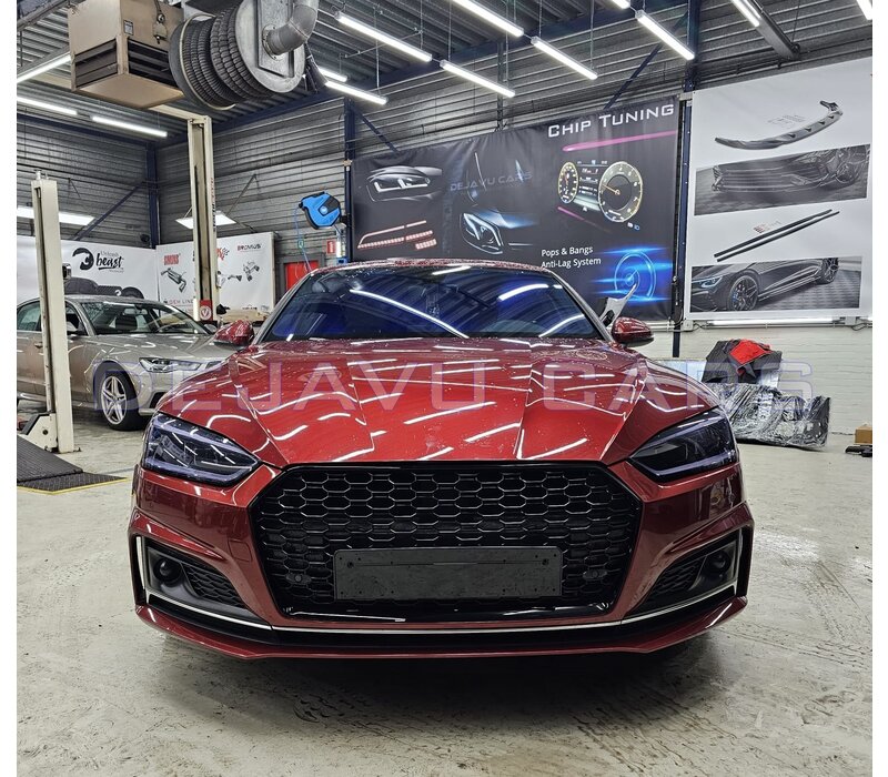 RS5 Look Kühlergrill Black Edition für Audi A5 B9 / S line / S5