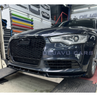 RS6 Look Mistlamp roosters Black Edition voor Audi A6 C7 4G