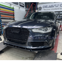 RS6 Look Mistlamp roosters Black Edition voor Audi A6 C7 4G