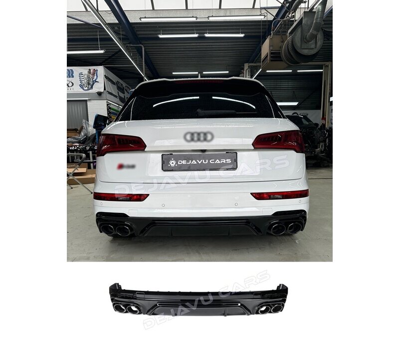 SQ5 Look Diffusor + Auspuffblenden für Audi Q5 SUV FY S line / SQ5 SUV