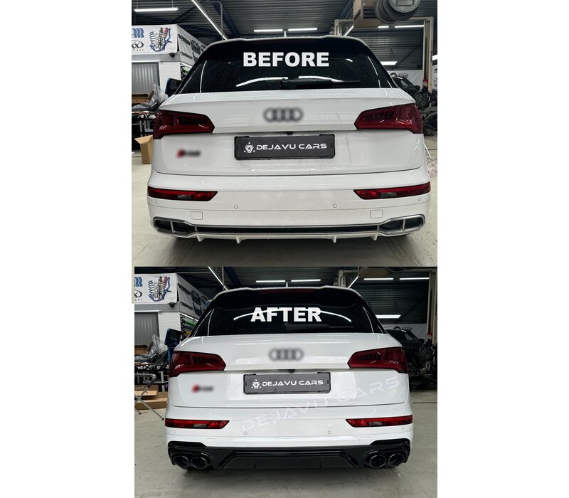 SQ5 Look Diffusor + Auspuffblenden für Audi Q5 SUV FY S line / SQ5 SUV
