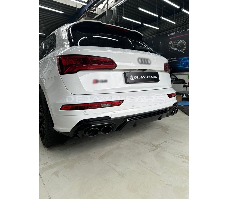 SQ5 Look Diffuser + Exhaust tail pipes for Audi Q5 SUV FY S line / SQ5 SUV