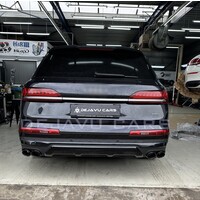 SQ7 Look Diffuser + Uitlaat tips voor Audi Q7 SUV S line SQ7