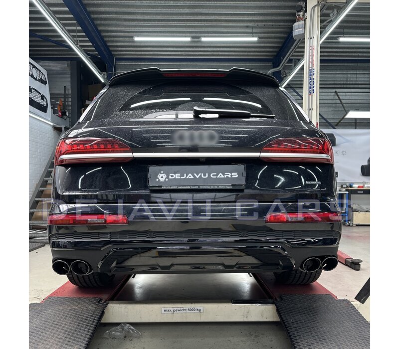SQ7 Look Diffuser + Uitlaat tips voor Audi Q7 SUV S line SQ7