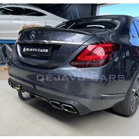 C63 AMG Look Diffuser for Mercedes Benz C-Class W205 / S205 (Standard)