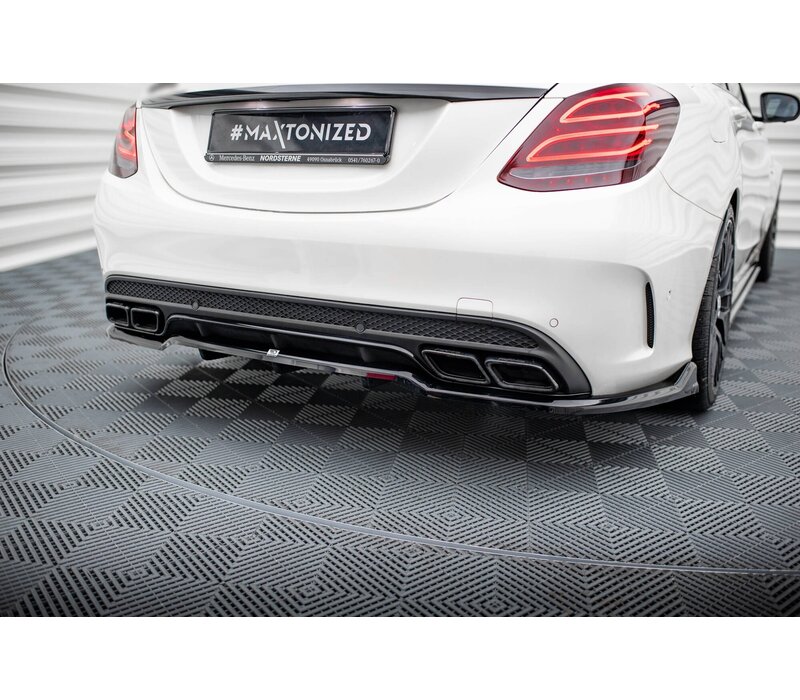 Rear Splitter voor Mercedes Benz C Klasse C63 AMG W205 / S205