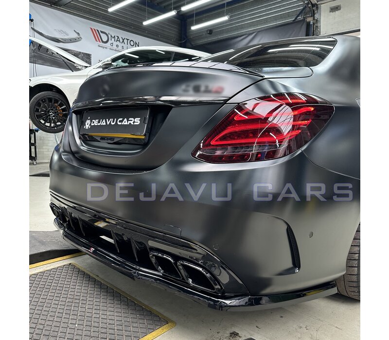 Rear Splitter voor Mercedes Benz C Klasse C63 AMG Facelift W205 / S205