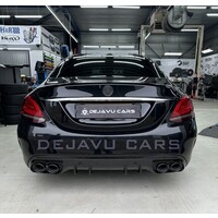 C43 AMG Look Diffusor für Mercedes Benz C Klasse W205 S205