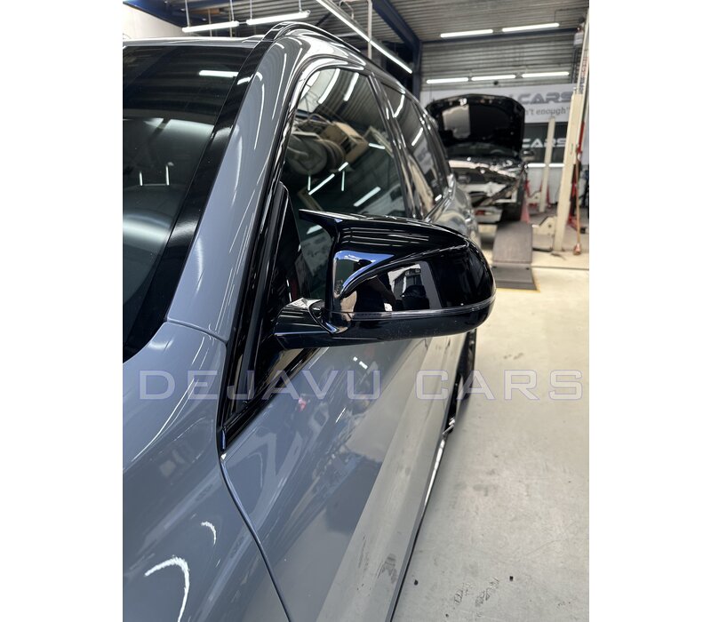 Glans zwart spiegelkappen voor BMW X3 X4 X5 X6 X7