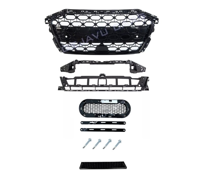 RS3 Look Kühlergrill Black Edition für Audi A3 8Y / S line