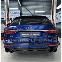 S6 Look Diffusor + Auspuffblenden für Audi A6 C8 S line