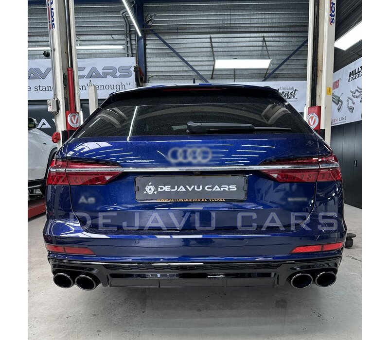 S6 Look Diffusor + Auspuffblenden für Audi A6 C8 S line