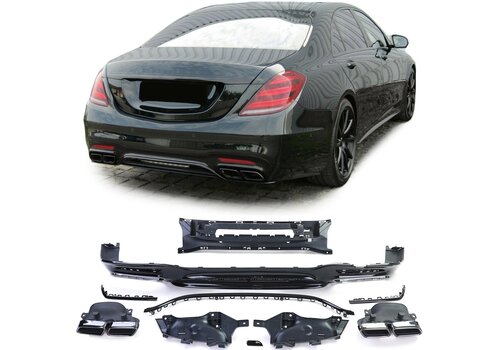 OEM Line ® S63 AMG Look Diffusor für Mercedes Benz S Klasse W222 Facelift