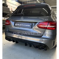 C43 AMG Look Diffuser for Mercedes Benz C Class W205 S205