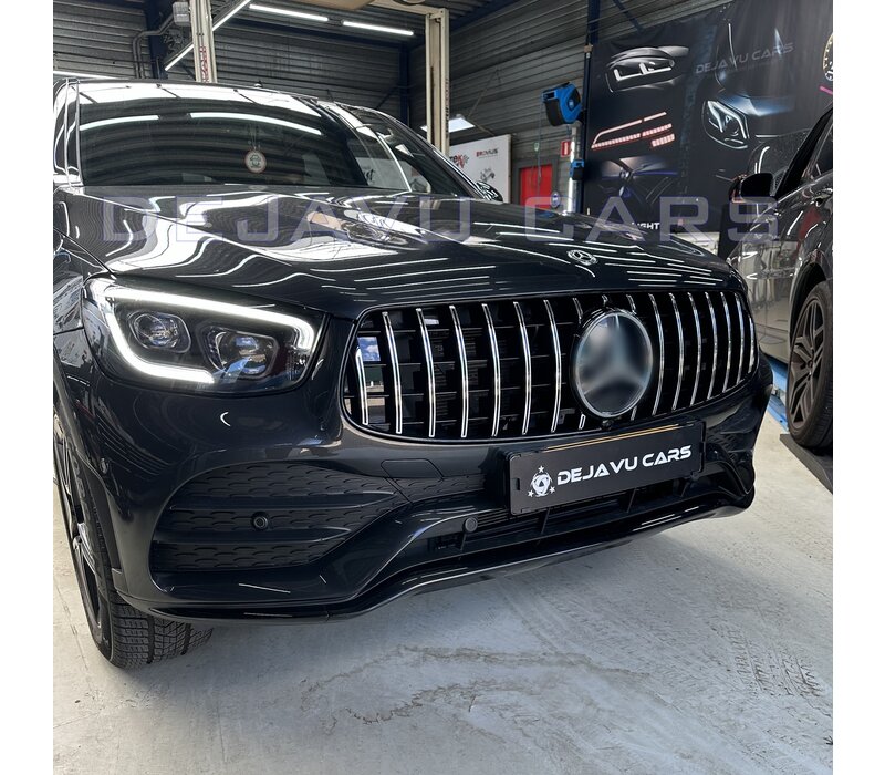 GT-R Panamericana Look Kühlergrill für Mercedes Benz GLC-Klasse X253 / C253 Facelift AMG Line