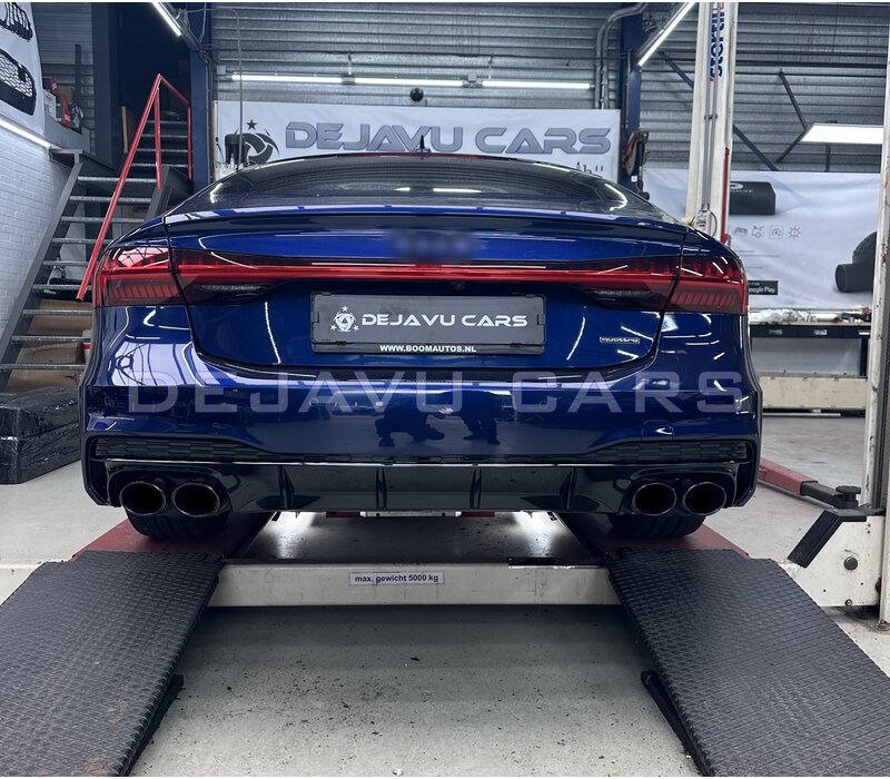 S7 Look Diffuser + Uitlaat sierstukken voor Audi A7 C8 S line