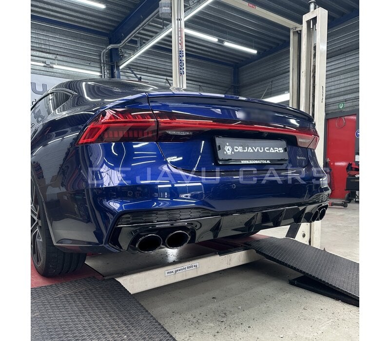 S7 Look Diffuser + Exhaust tail pipes for Audi A7 C8 S line