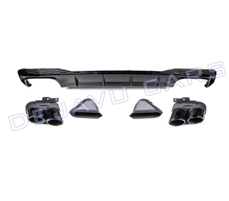 S7 Look Diffuser + Uitlaat sierstukken voor Audi A7 C8 S line