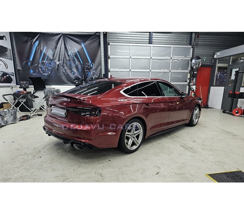 RS5 Look Diffuser Black Edition voor Audi A5 B9 F5 S line