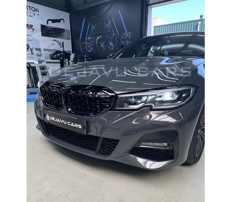 Black Diamond Look Sport Front Grill voor BMW 3 Serie G20 / G21