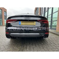 RS5 Look Diffusor Black Edition für Audi A5 B9 F5 S line