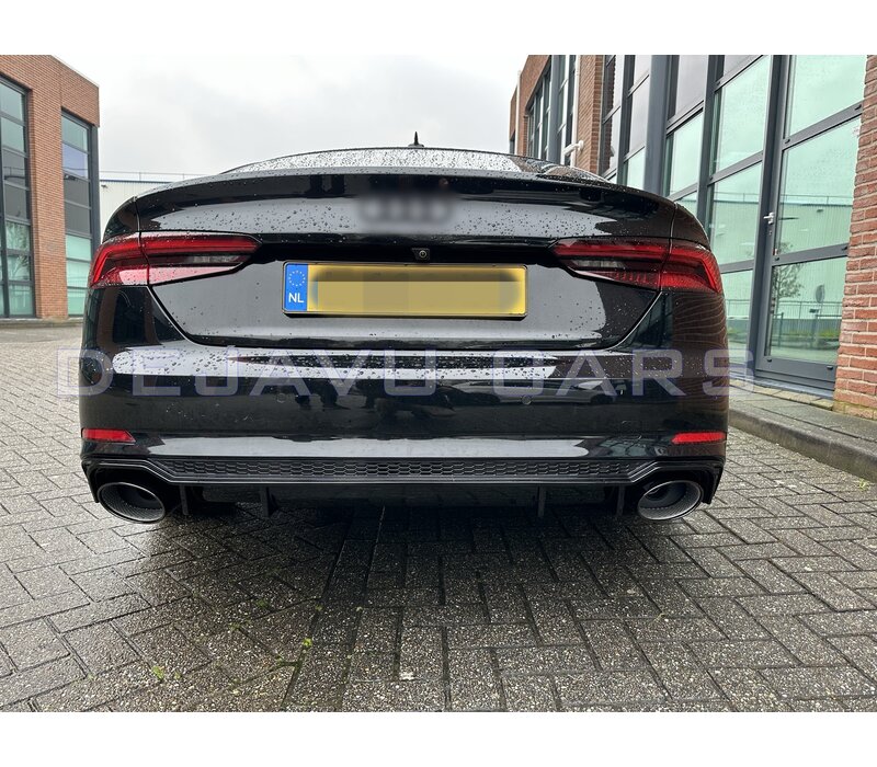 RS5 Look Diffusor Black Edition für Audi A5 B9 F5 S line