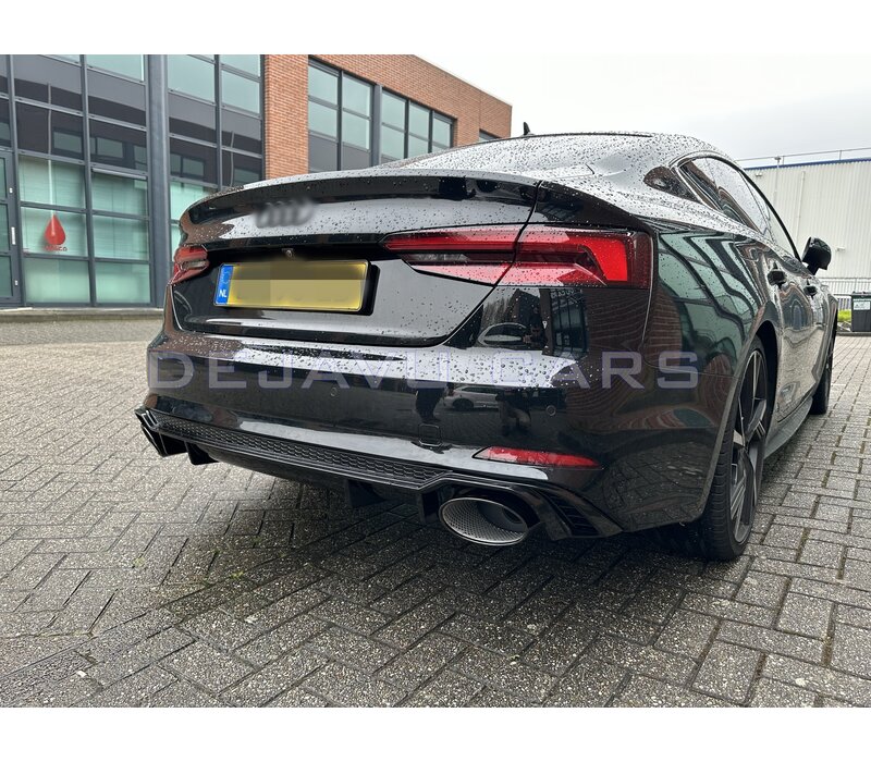 RS5 Look Diffusor Black Edition für Audi A5 B9 F5 S line