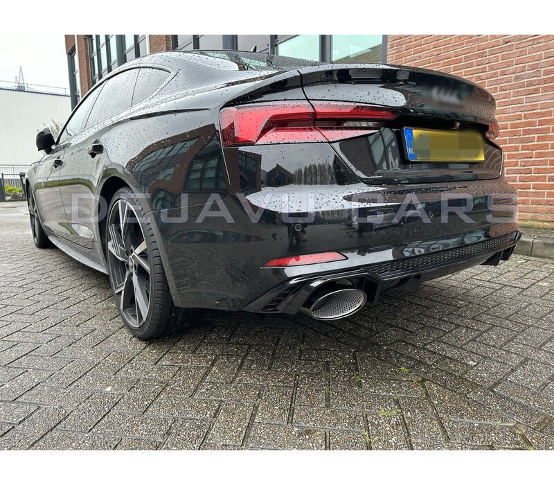 RS5 Look Diffuser Black Edition voor Audi A5 B9 F5 S line