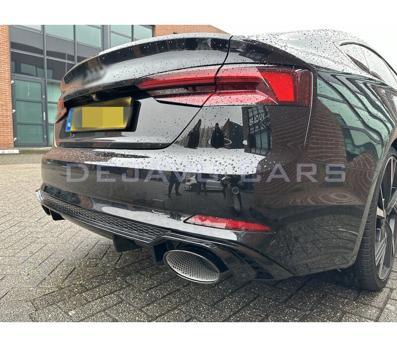RS5 Look Diffusor Black Edition für Audi A5 B9 F5 S line