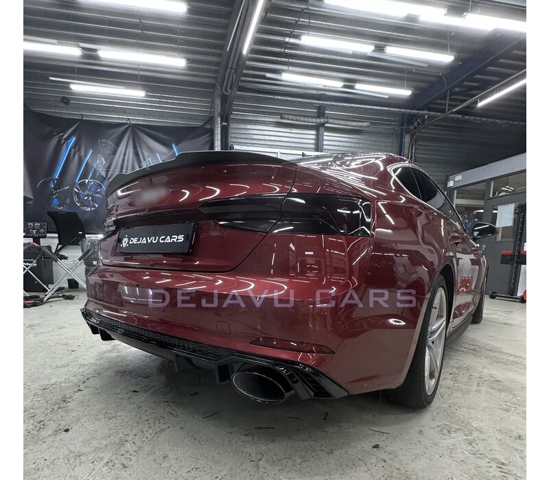 RS5 Look Diffusor Black Edition für Audi A5 B9 F5 S line
