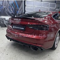RS5 Look Diffusor Black Edition für Audi A5 B9 F5 S line